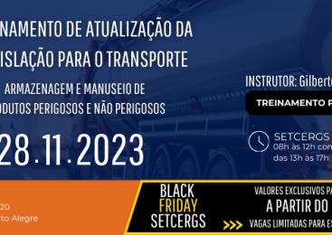 SETCERGS promove Curso de Atualização da Legislação para Transporte, Armazenagem e Manuseio de Produtos Perigosos