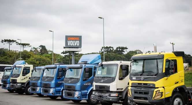 Seminovos Volvo batem novo recorde histórico de vendas com 1.799 caminhões em 2023