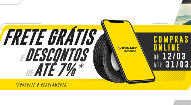 Dunlop Pneus celebra Dia do Consumidor com ofertas exclusivas: descontos e frete grátis