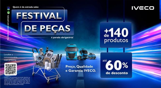 IVECO lança nova edição do Festival de Peças com até 60% de desconto em mais de 140 itens