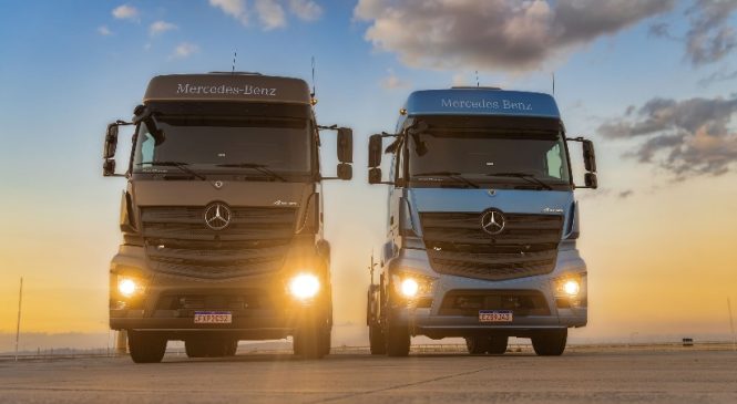 Caminhão extrapesado Novo Axor é destaque da Mercedes-Benz no Congresso SAE Brasil 2025